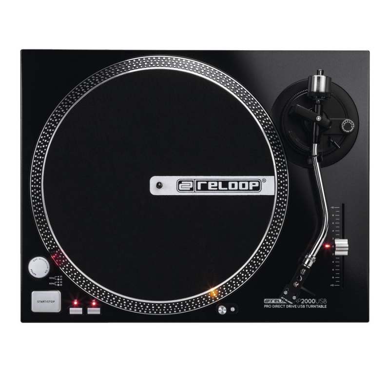 Reloop RP2000USB Turntable / ADM5 Active Speakers Complete Vinyl System